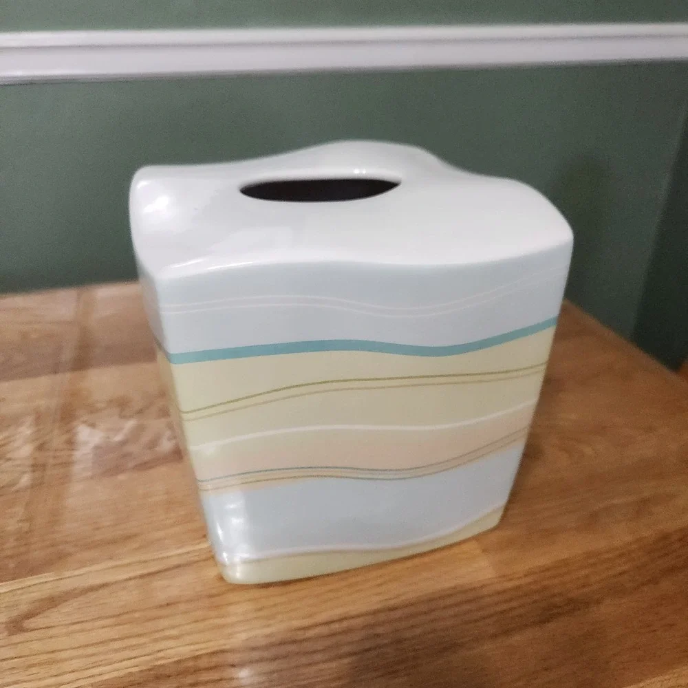 Bed Bath And Beyond Wavey Ornate Tissue Box Cover Beach Decor